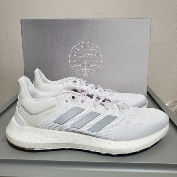 Adidas Pureboost 21 Women's Sz 6 White GZ3006 Running Sneakers BNIB - Picture 1 of 10